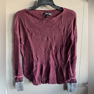 Express Maroon Knit Sweater